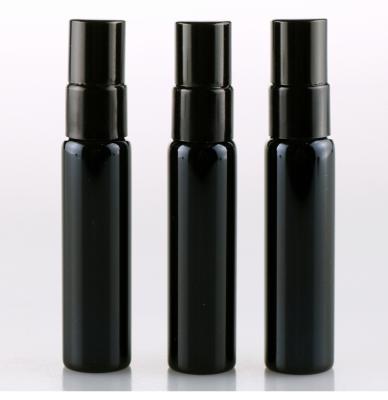 China Personal Care 10ml Spray Black Bottle Printing Portable Perfume Lotion Delay Bottling Cheap Perfume Bottles for sale