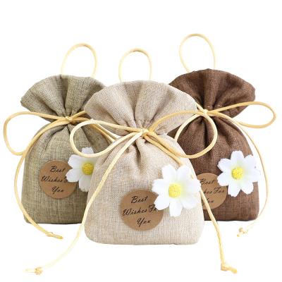 China Sustainable Flower Pack Car Home Perfume Air Freshener Dry Wardrobe Scented Empty Sachet Bag for sale