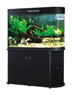 China Viable bullet shot aquarium design with bottom filter and pump fish tank glass for sale