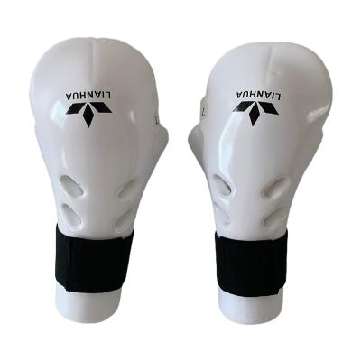 China Own Factory White Hand Guard Taekwondo ITF Training Armguard factory production and wholesale custom logo for sale