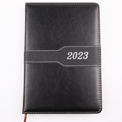 China Custom Printed Logo Design Printing Pages Diary Personalized Weekly Daily Planner PU Leather Diary Notebook A5 for sale