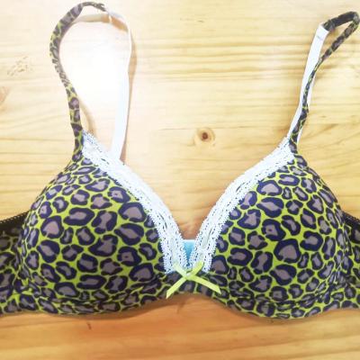 China Girls Leopard Print Bra Triangle Bra QUICK DRY Tank Top for sale