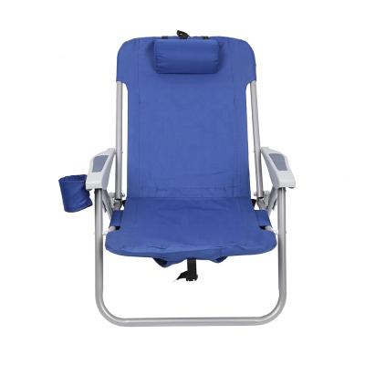 China Easy-transport & Lightweight Outdoor Portable Aluminum Folding Chair With Cup Holder Bag For Camping Hiking And Picnic for sale