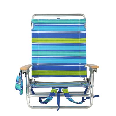 China OEM Modern Portable Director Folding Outdoor Beach Chair with 5 Positions for sale