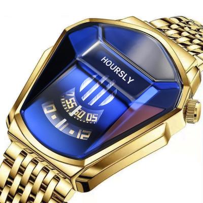 China Non-Specific Watch 6616 Relogio Masculino, Male Student Gift, Blue Gold HOURSLY Watch for sale