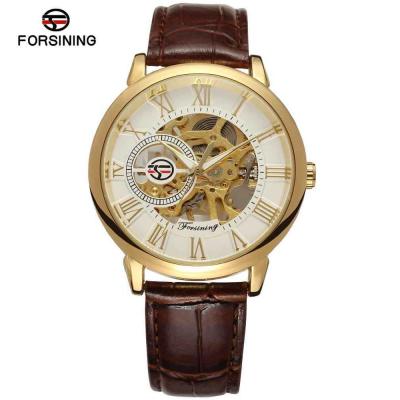 China Non-specific Forsining A099P Men's Mechanical Leather Luxury Hot Sale Hollow Watch High Quality Watch for sale