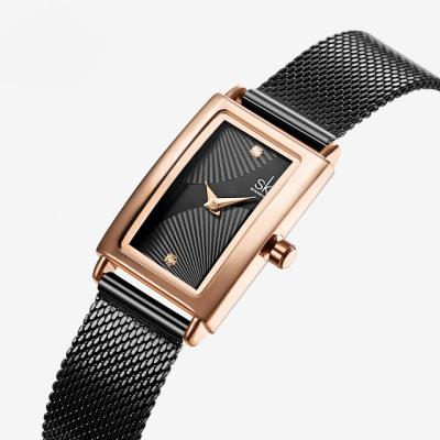 China Waterproof Fashion Rectangular Ladies Watch Small Dial Casual Womens Watch Spot OEM Custom Wholesale for sale