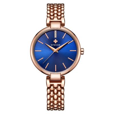 China Women's Quartz Watch Rose Gold Steel Belt Waterproof Women's Watch Non-Specific Wholesale Stain OEM Custom for sale