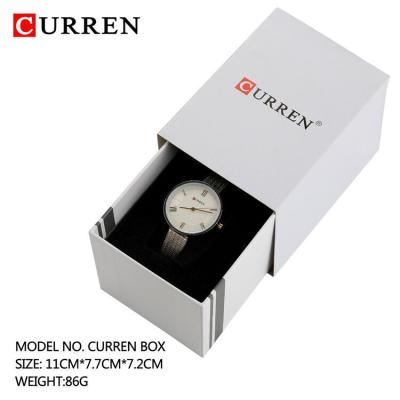 China Luxury Box CURREN Paper Brand Watch Gift Packaging Box for sale