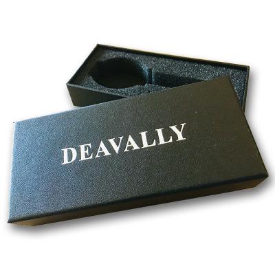 China DEAVALLY Black Fashion Gift Packaging Box Paper Paper Box for sale