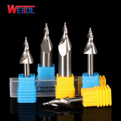 China Acrylic/PVC/EVA /plywood/hardwood China mini taper ball nose word cutter with big price ball nose taper end mill for sale