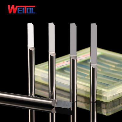 China Acrylic/PVC WeiTol Carbide Tips CNC Machine Tools For Acrylic Straight Cut 15mm Diameter 4mm Half Bit for sale