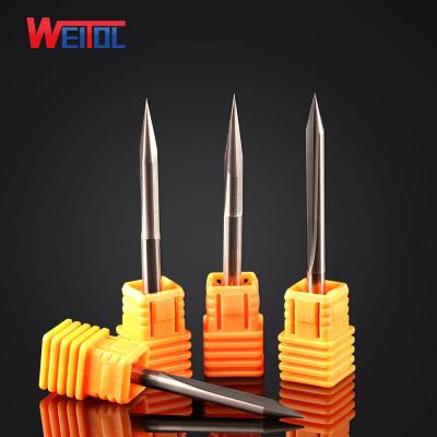 China Stone CNC Engraving Tool Double Flute Straight Engraving Bit for sale