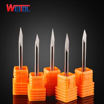 China 3.175mm Aluminum Three Faces Engraving Bit Cnc Milling Cutter Bits Cutter Bits for sale