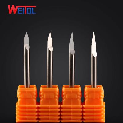 China Solid Brass Carbide Metal Engraving Bit CNC Milling Cutter for sale