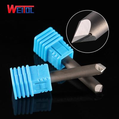 China Weitol Organic CNC Rputer Bit Diamond Drag Engraving Bits Woodworking Router Bits for sale