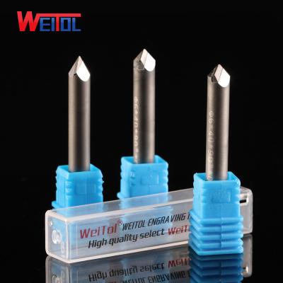 China Stone Weitol CNC Router Bit Diamond Multiple Engraving Bit PCD Diamond Stone Cutting Bits For Granite for sale