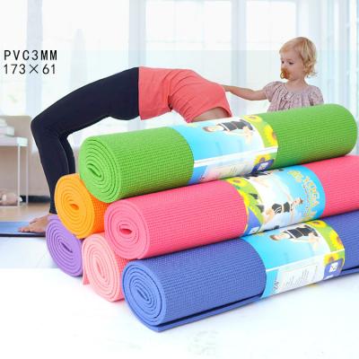 China Fitness Eco-Friendly Eco-Friendly Exercise Yoga Mat Anti-fatigue PVC Non-slip Yoga Mat for sale