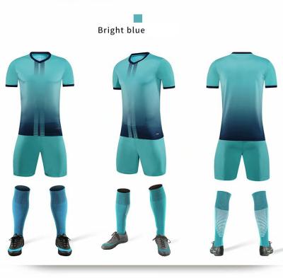 China Sets OEM Club Training Soccer Jersey Soccer Jersey Football Shirts Blank Custom Retro Set for sale