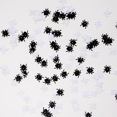 China Trick or Treat Year Paper Party Sprinkles White Black Confetti Spider Halloween Party Table Scatter Confetti for sale