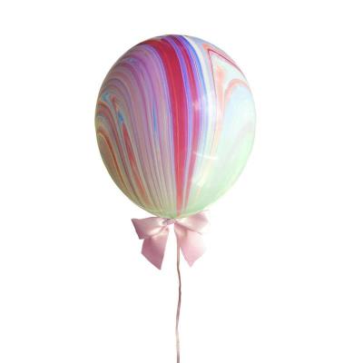 China Color Dye Balloon Girls Unicorn Party Decoration Marble Balloon Liquid Color Dye Balloon for sale