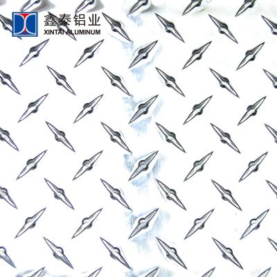 China Construction China Aluminum Checkered Embossed Sheet / Plate Weight Price, Diamond Plate for sale