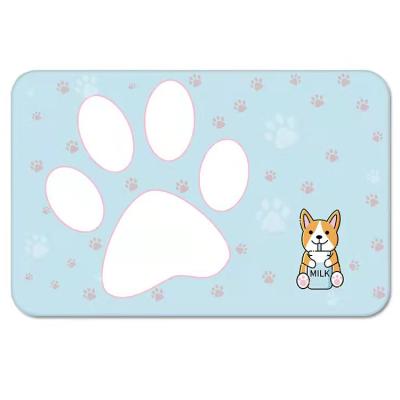 China Bathroom Washable Diatom Water Absorbent Blanket Set Diatom Mud Floor Mat Anti Slip Absorb Diatomite Earth Bath Mat for sale