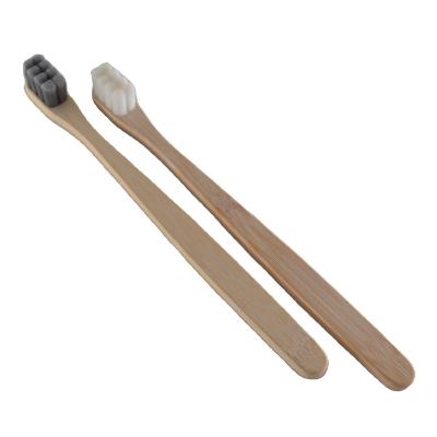 China Biodegradable Natural Bamboo Toothbrush Ultra Soft Nano Toothbrush for sale