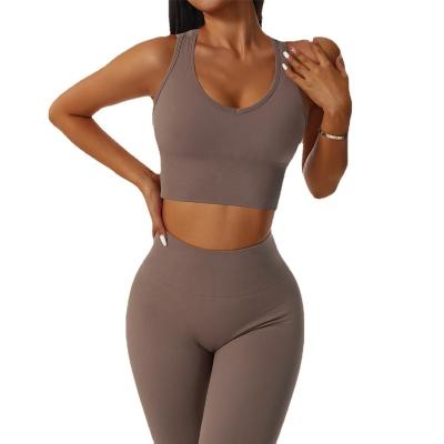 China Fashion Breathable Suspenders Ribbed Yoga Set Activewear Yoga Shorts Set Women Yoga Suit Fitness Set for sale