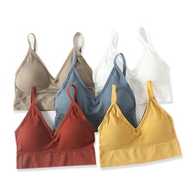 China Good Quality Breathable Women U Shape Yoga Underwear Beauty Backless Seamless Tube Vest Girls Sports Bra Top for sale