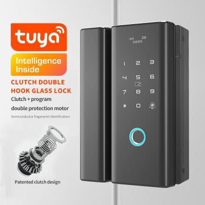 China Frameless remote control frameless remote control WiFi tuya App tuya WiFi door/door glass door lock for sale