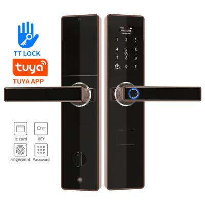 China Factory direct sales APP+Fingerprint+Code+key+card Wifi smart safe anti-theft locks for hotel smart door lock for sale