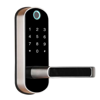 China APP+Fingerprint+Code+key+card Secure Single Bolt Fingerprint Biometric Lock Digital Door Lock With WIFI APP for sale