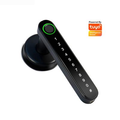 China Hotel Waterproof Digital Door Lock Ble+card+password+key biometric fingerprint tuya Ble lock zigbee digital lock for sale