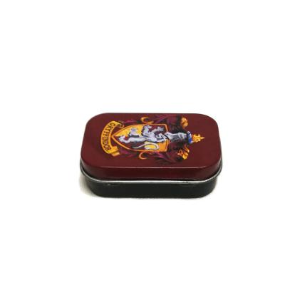 China Recyclable Ready To Ship Cartoon Mini Card Packing Box Mini Empty Metal Tin Packing Tin With Hinge Tinplate Packing Box for sale