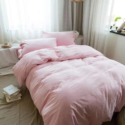 China Disposable Natural French Linen Luxury Washed Linen Bedding Set for sale