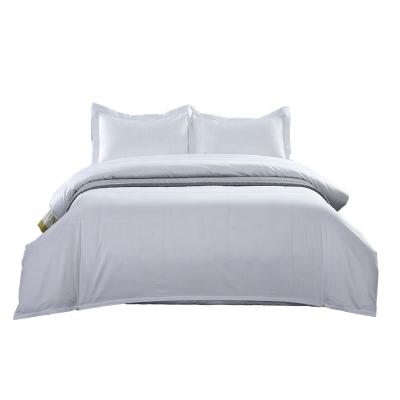 China Nondisposable Hotel 4pcs Comforter Sets Bedding Set King Sizes Home Duvet Cover Sheet Luxury White 100% Cotton for sale