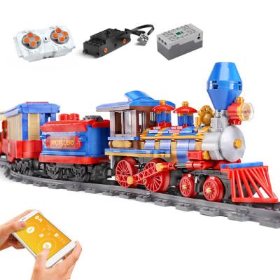 China Toy Mold King Electronic 12004 MKingLand Dream Train MOC 71044 Remote Control City Train Toys Building Blocks Bricks Children First Education for sale