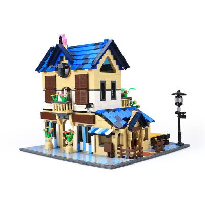 China Electronic Toy Wange 5311 1298pcs The Villa Model Building Blocks Set Rural House Toys For Children for sale