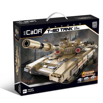 China Toy Amazon CADA C61003 RC DIY Model Tank Bricks Electronic Military Building Block Gift Educational Toys for Children Kids Toys for sale