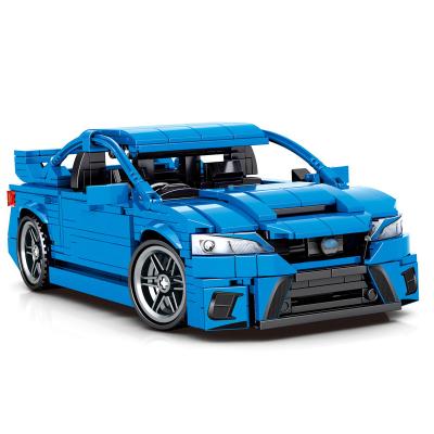 China SEMBO 705806 Technic Toy SEMBO 705806 Expert Racing Car Model Creative Sports Blue Vehicle Electronic Light Up Bricks Christmas Toys For Boy for sale