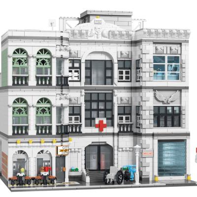 China Electronic new product toy toys mini architecture legoi architecture kids hospital building block 2021 urge 10188 kid brick child toy education gift for sale