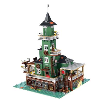 China Electronic Toy New Product Ideas 2021 Recommend Building Block 30105 Street View Lighthouse Fisherman Legoi Architecture Gift Toys For Children for sale