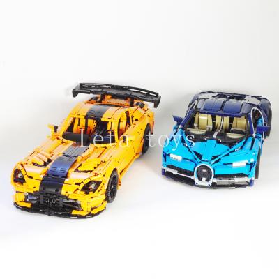 China Electronic Toy Hot Sell Dodge Viper Hi-tech ACR MOC-13655 by TOYS Buggy RC Electric Dual Race Motors Sports Car Building Blocks Bricks DIY for sale