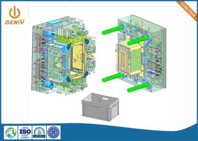 Chine Custom ABS PC POM PMMA PA6 Plastic Injection Mold For Turnover Box à vendre