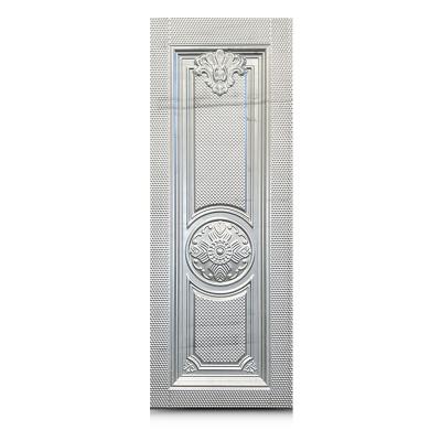 China Waterproof Cast Metal Iron Door Skin Exterior Doors Covers Galvanized Stainless Stamped Embossed Steel Door Skin for sale