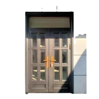 China Easily Assembled Aluminum Interior Casement Glass Door Handle Aluminum Casement Door Casement Door For Villa for sale