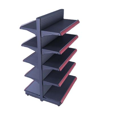 China Double-sided Factory Custom Steel Grocery Store Display Shelf Supermarket Shopping Shelf Rack for sale