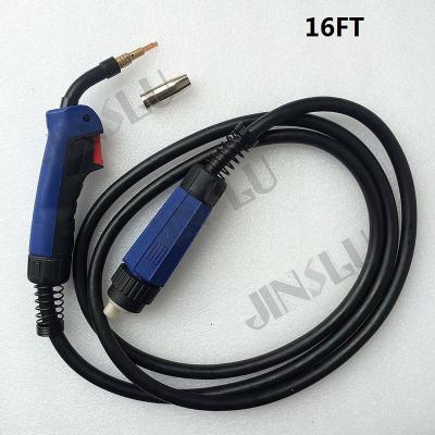 China 1pcs 5M Binzel BW Style 180A 16 Feet Euro Connector MIG MAG Welding Machine Welder MB15 15AK Air Cooled Torch Gun 180A for sale