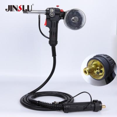 China 10Ft 3 Meters MIG Welder Spool Gun Wire Aluminum Welder Use Standard Spool Driver With Euro Connection 24V DC Motor 135A for sale